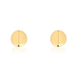 Linda Tahija Ridge Gold St Silver Stud Earring