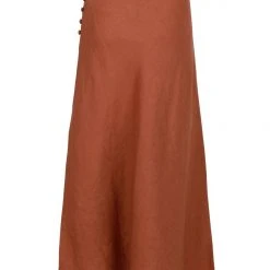 Among The Brave Fashion Utopia Spice Bias Linen Midi Skirt With Self Buttons 15 Among The Brave Fashion Utopia Spice Bias Linen Midi Skirt With Self Buttons