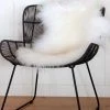 Home Lab Cushion, Throws & Linen Tibetan Lamb Fur Rug Ivory 60 X 90cm