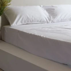 Home Lab Cushion, Throws & Linen 1000TC 100% Cotton Hotel Luxe Pillowcase Pair White