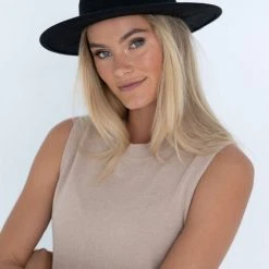 Humidity Lifestyle Accessories Billie Black Fedora Hat 7 Humidity Lifestyle Accessories Billie Black Fedora Hat