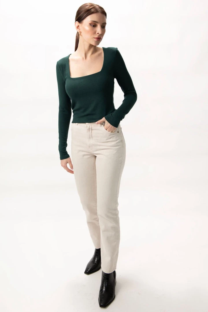 Among The Brave Fashion Dani Forest Square Neck LS Rib Top 3 Among The Brave Fashion Dani Forest Square Neck LS Rib Top