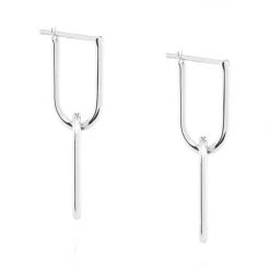 Linda Tahija Linked Hoop SS Earrings Accessories