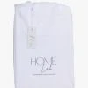 Home Lab 100% Stonewashed Cotton Bed Skirt King White