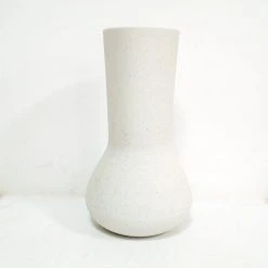 NED Collections Freddie White Stone Vase