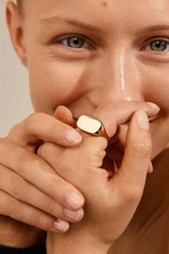 Pilgrim Restoration Gold Signet Ring 4 Pilgrim Restoration Gold Signet Ring