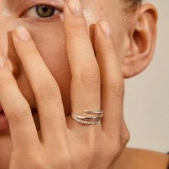 Pilgrim Accessories Serenity Silver Fine Crystal Ring