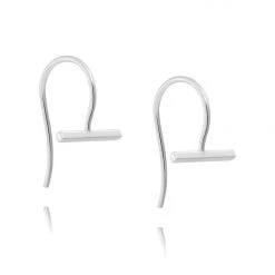 Linda Tahija Accessories Mini T Bar Hook SS Earrings