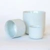 NED Collections Ricko Matt White Small Pot Living & Decor