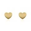 Linda Tahija Micro Heart 14k Gold Plate Stud Earrings 1 Linda Tahija Micro Heart 14k Gold Plate Stud Earrings