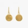 Lindi Kingi Hook Circle Saints Earrings