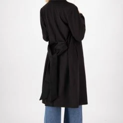 Drama The Label Money Black Long Coat