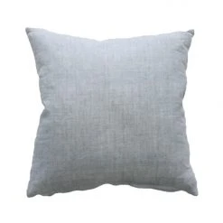 Mulberi Cushion, Throws & Linen Indira Linen Cushion With Feather Inner Chambray 55x55cm