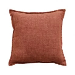 Mulberi Flaxmill Linen Chutney Cushion 50x50cm Cushion, Throws & Linen