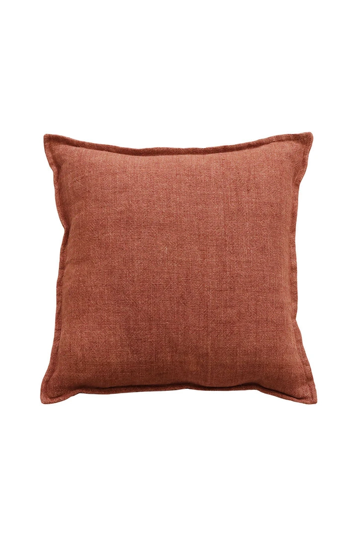 Mulberi Flaxmill Linen Chutney Cushion 50x50cm Cushion, Throws & Linen 3 Mulberi Flaxmill Linen Chutney Cushion 50x50cm Cushion, Throws & Linen