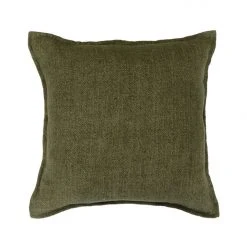 Mulberi Flaxmill Linen Winter Moss Cushion 50x50cm
