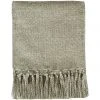 Mulberi Rhapsody Acrylic Brushed Muted Sage Throw 130x150cm Cushion, Throws & Linen