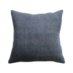 Mulberi Cushion, Throws & Linen Indira Linen Cushion With Feather Inner French Navy 55x55cm