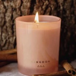 Kingdom Home Fragrance Nude Series Luxury Soy Candle Clove + Tobacco 120g