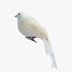 Alison's Acquisitions Christmas Decorations Fat Robin Taupe With Clip