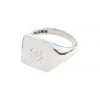 Pilgrim Cressida Silver Chunky Signet Adjustable Ring