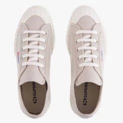 Superga Accessories 2630 Stripe Grey Sand Canvas Sneakers