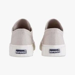 Superga Accessories 2630 Stripe Grey Sand Canvas Sneakers