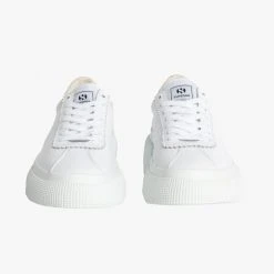 Superga 2822 Club 5 White With Faux Reptile Trim Sneaker Accessories
