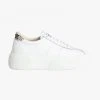 Superga 2822 Club 5 White With Faux Reptile Trim Sneaker Accessories