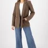 Ivy + Jack Mason Truffle Crepe Boyfriend Blazer