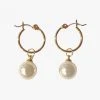 Flo Gives Back 15% To Women In Need Pearl Sleeper Earrings Gold Accessories