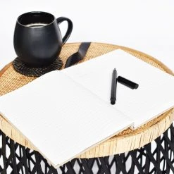 Robert Mark Diona Small Black Rattan Table Furniture