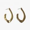 Flo Gives Back 15% To Women In Need Accessories Gold Hooked Earrings