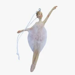 Alison's Acquisitions Ballerina Hanging Pink Assorted 13cm