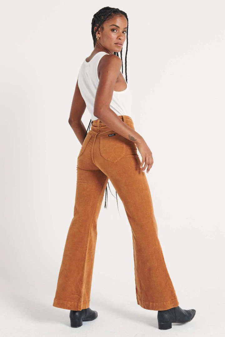 Rollas Fashion Eastcoast Flare Tan Cord Pant 5 Rollas Fashion Eastcoast Flare Tan Cord Pant