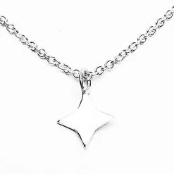 Audrey Loves Ruby Square Star Necklace