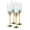 Nel Lusso Cariso Metallic Gold Champagne Flute