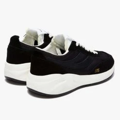 Superga 4089 Black 9TS Recycled Nylon Suede Trim Trainers Suit Separates