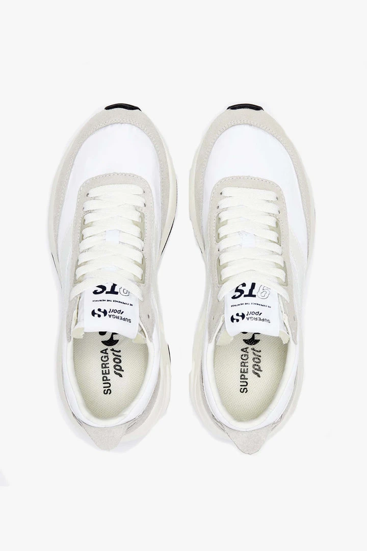 Superga 4089 White 9TS Recycled Nylon Suede Trim Trainers Suit Separates 5 Superga 4089 White 9TS Recycled Nylon Suede Trim Trainers Suit Separates