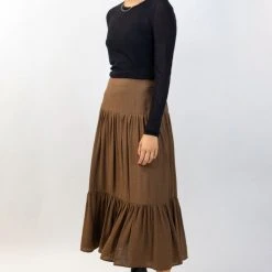 Ivy + Jack Faith Black Mesh LS Crew Top