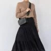 Among The Brave Blazing Black Tiered Linen Midi Skirt Fashion 1 Among The Brave Blazing Black Tiered Linen Midi Skirt Fashion