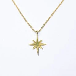 Audrey Loves Ruby Accessories Starburst Necklace