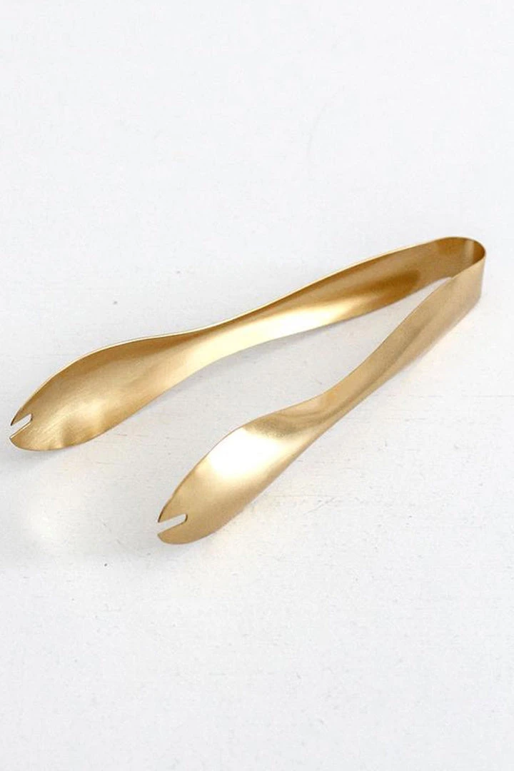 Nel Lusso Cariso Large Gold Serving Tong 3 Nel Lusso Cariso Large Gold Serving Tong