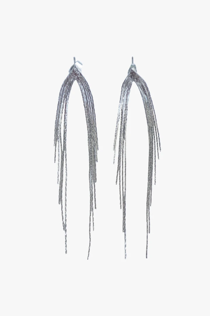 Flo Gives Back 15% To Women In Need Accessories Waterfall Chain Rhodium Earrings 3 Flo Gives Back 15% To Women In Need Accessories Waterfall Chain Rhodium Earrings