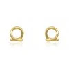 Linda Tahija Accessories Loop 14k Gold Plate Stud Earrings