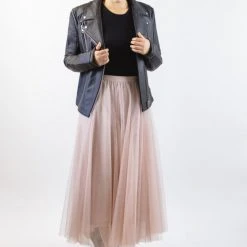 Ivy + Jack Fashion Muse Blush Tulle Layered Midi Skirt