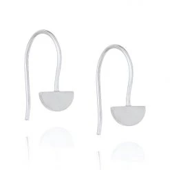 Linda Tahija Yolly Semi Circle SS Hook Earrings Accessories