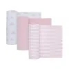 Living Textiles Blush Muslin Wraps 3pk 1 Living Textiles Blush Muslin Wraps 3pk