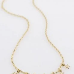 Pilgrim Regina Seven Mini Stars Gold Pendant Necklace