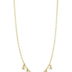 Pilgrim Regina Seven Mini Stars Gold Pendant Necklace